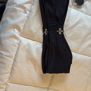 No Boundaries Black bandu top Metal accents